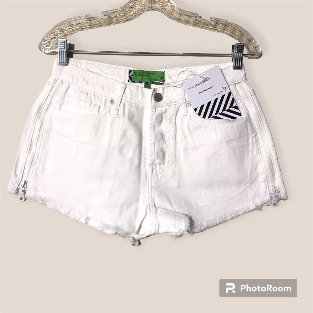 Sandrine Rose by Free People raw  hem denim Short Sizes 26